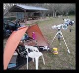 equipo en el campo